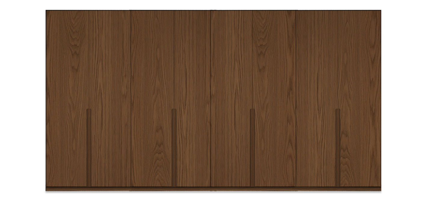 Night Quad Natural Veneer Wardrobe