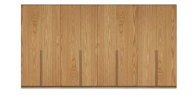 Night Quad Natural Veneer Wardrobe