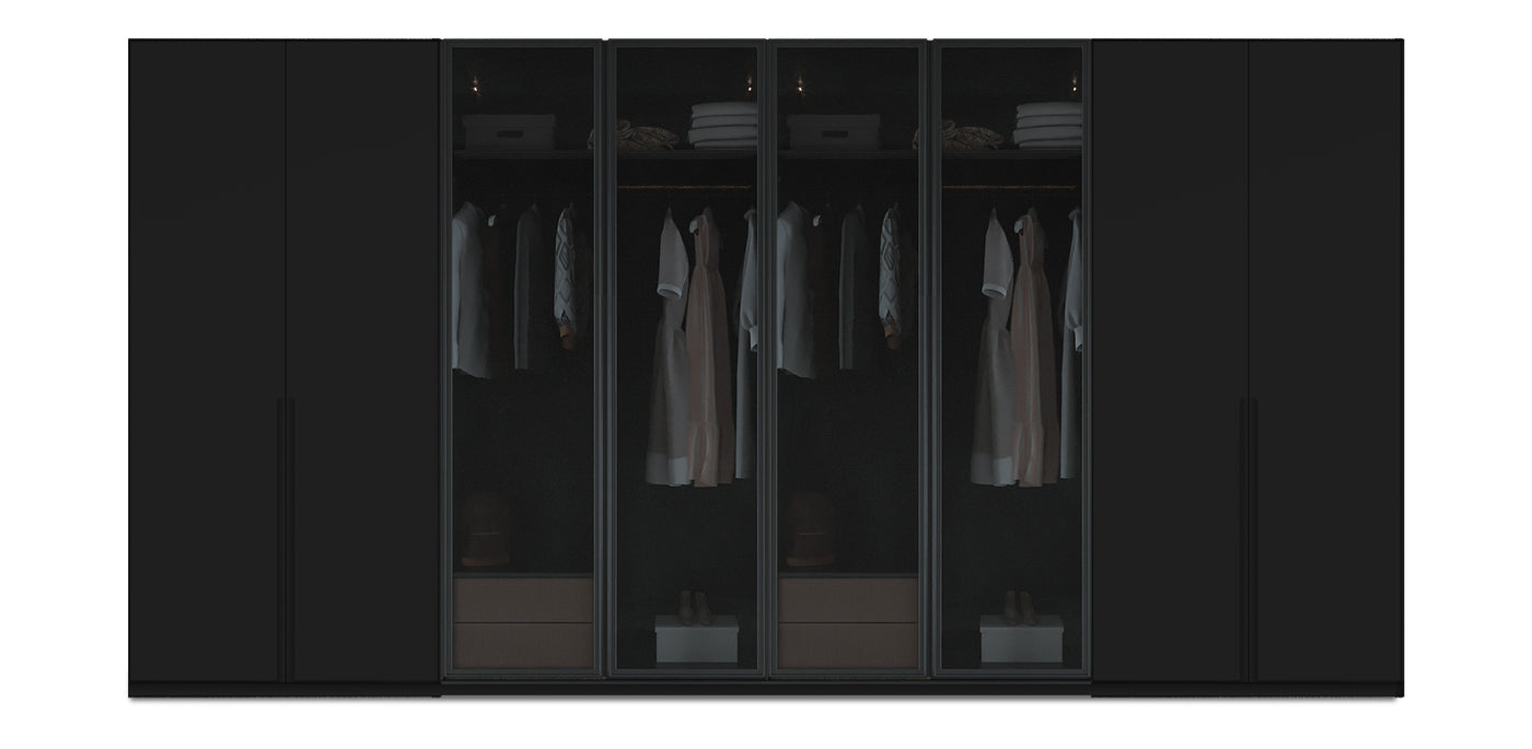 Night Quad Glass / Lacquered Wardrobe