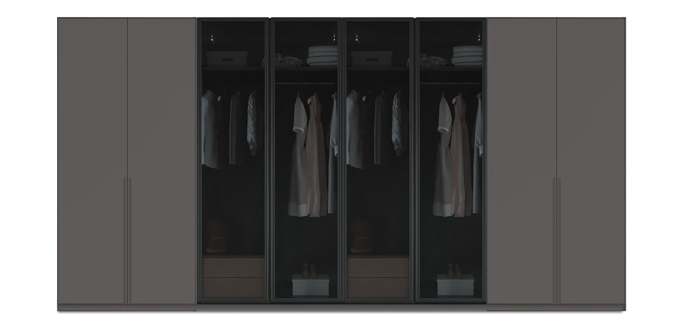 Night Quad Glass / Lacquered Wardrobe