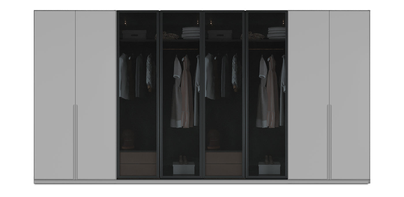 Night Quad Glass / Lacquered Wardrobe