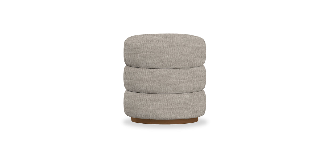 Towers Linen Pouf