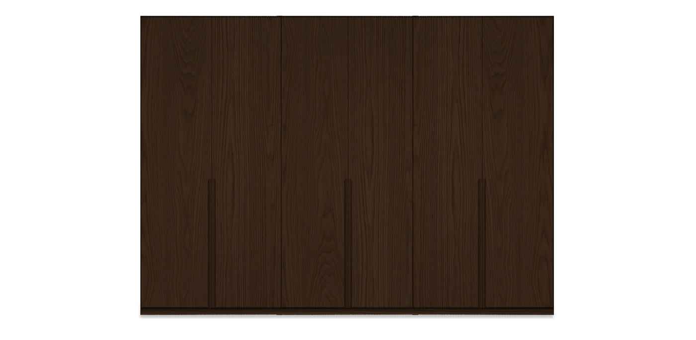 Night Triple Natural Veneer Wardrobe