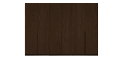 Night Triple Natural Veneer Wardrobe