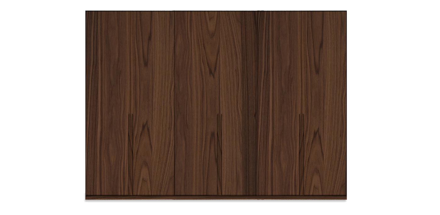 Night Triple Natural Veneer Wardrobe